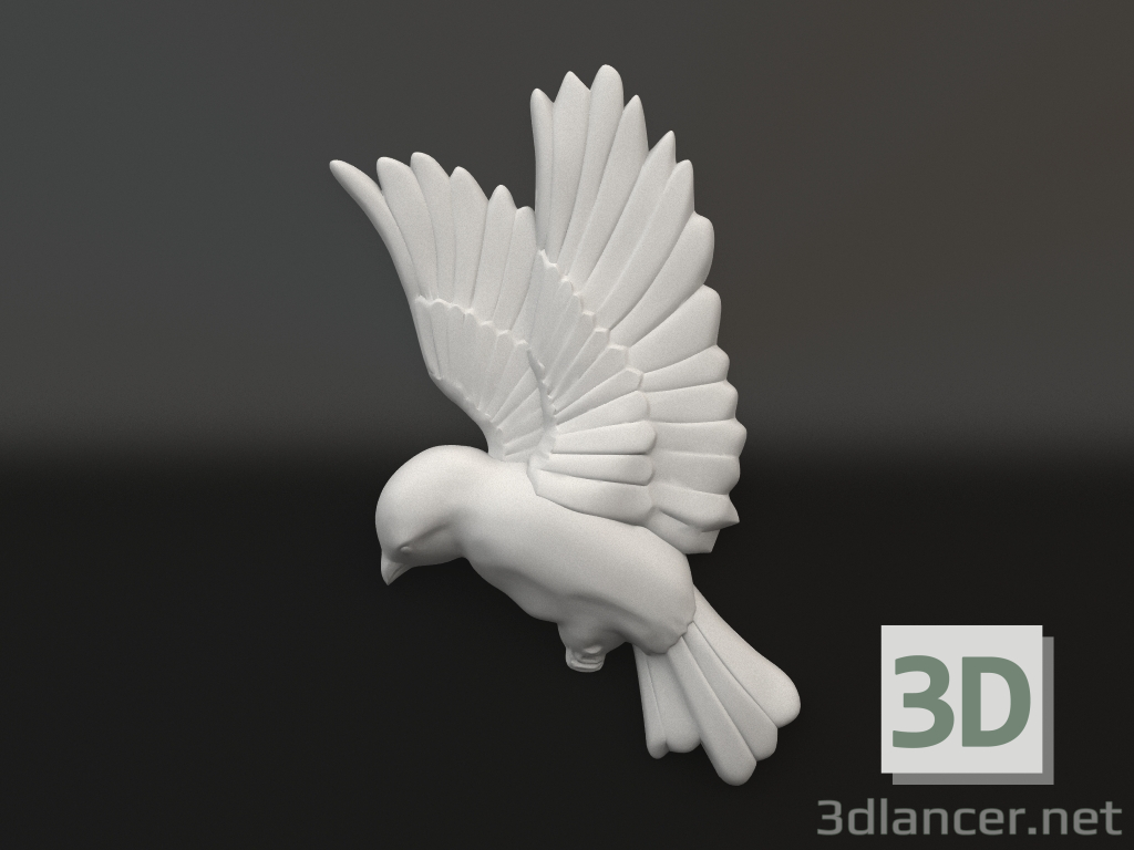 Modelo 3d Elemento decorativo de gesso DE 061 12 (119x183x21) - preview