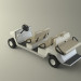 Motorisierte Golf-buggy 3D-Modell kaufen - Rendern