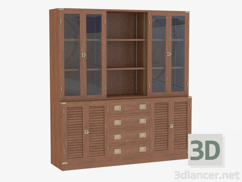 3d model Sideboard with extender with doors - preview