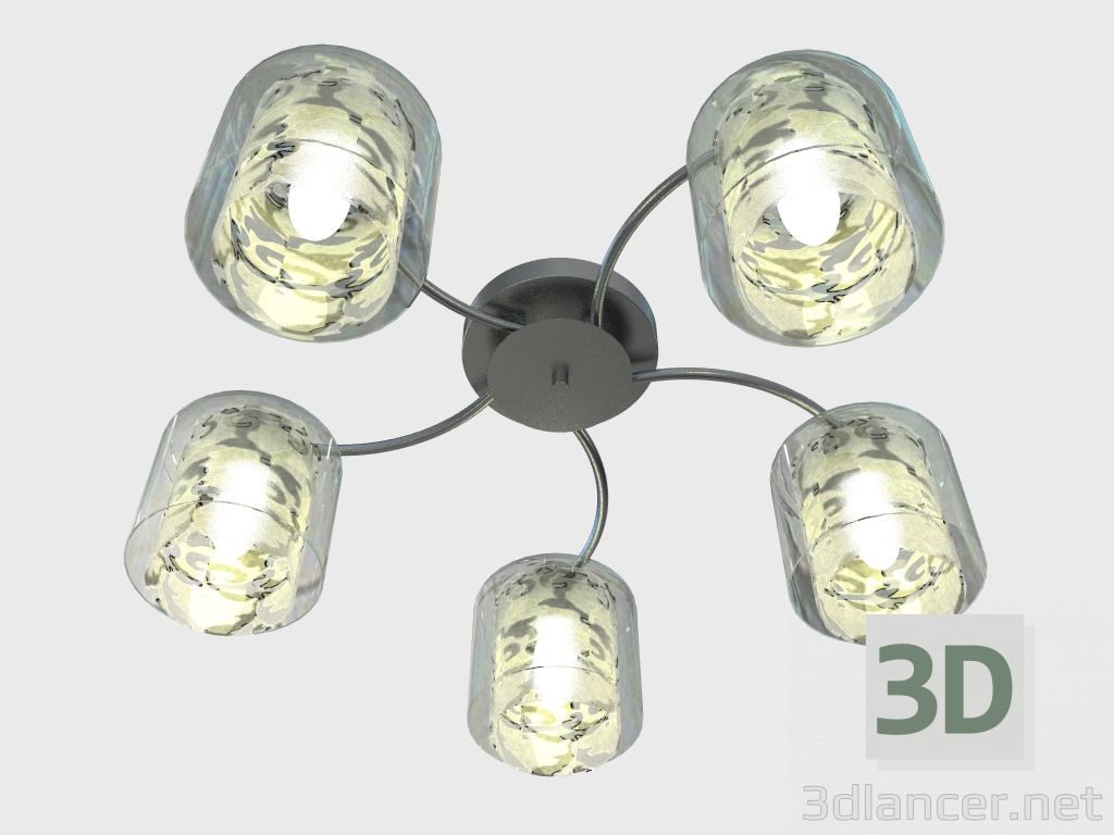 3D Modell Deckenleuchte Isko (2210 5C) - Vorschau