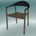3d модель Крісло MONZA armchair (1209-40, canaletto walnut, black) – превью