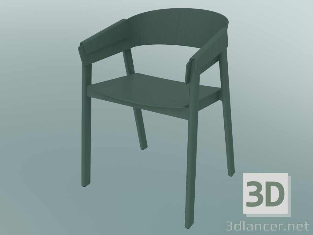 3d model Funda de silla (verde) - vista previa