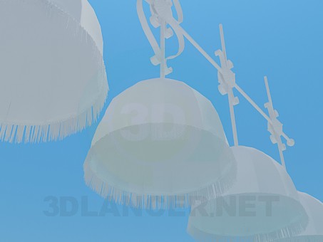 3d модель Люстра на 5 абажуров – превью 3d модель Люстра на 5 абажуров – превью