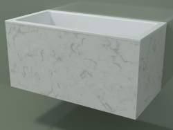 Duvara monte lavabo (02R142101, Carrara M01, L 72, P 36, H 36 cm)