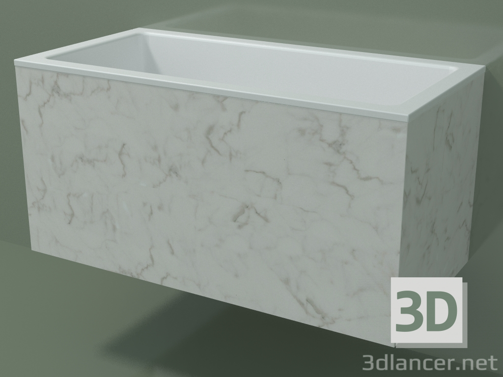 3d model Wall-mounted washbasin (02R142101, Carrara M01, L 72, P 36, H 36 cm) - preview