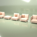 modello 3D Moduli divano Cosmo - anteprima