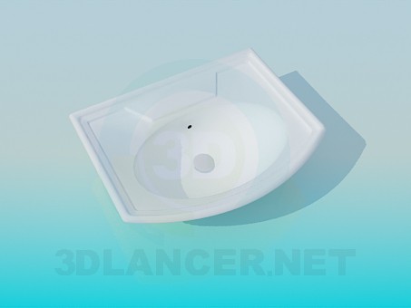 modèle 3D bac à laver - preview