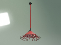 Pendant lamp Spindle (red)