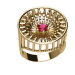 anillo con rubin 3D modelo Compro - render