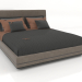 3D modeli Çift kişilik yatak (D601) - önizleme