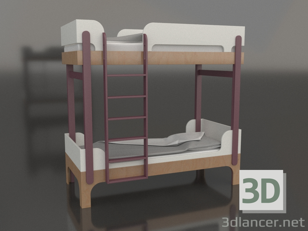 3 डी मॉडल चारपाई बिस्तर ट्यून क्यू (UXTQA1) - पूर्वावलोकन