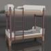 3 डी मॉडल चारपाई बिस्तर ट्यून क्यू (UXTQA1) - पूर्वावलोकन