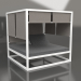 3D Modell Erhöhtes Sofa (Weiß) - Vorschau