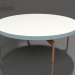 modello 3D Tavolino rotondo Ø120 (Grigio blu, DEKTON Zenith) - anteprima