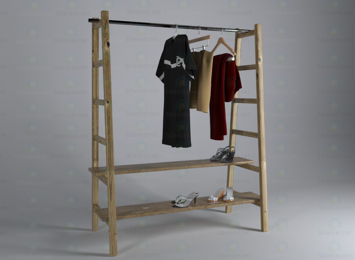 modello 3D Hanger-ladder - anteprima