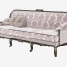 3d model Classic straight sofa (12418) - preview