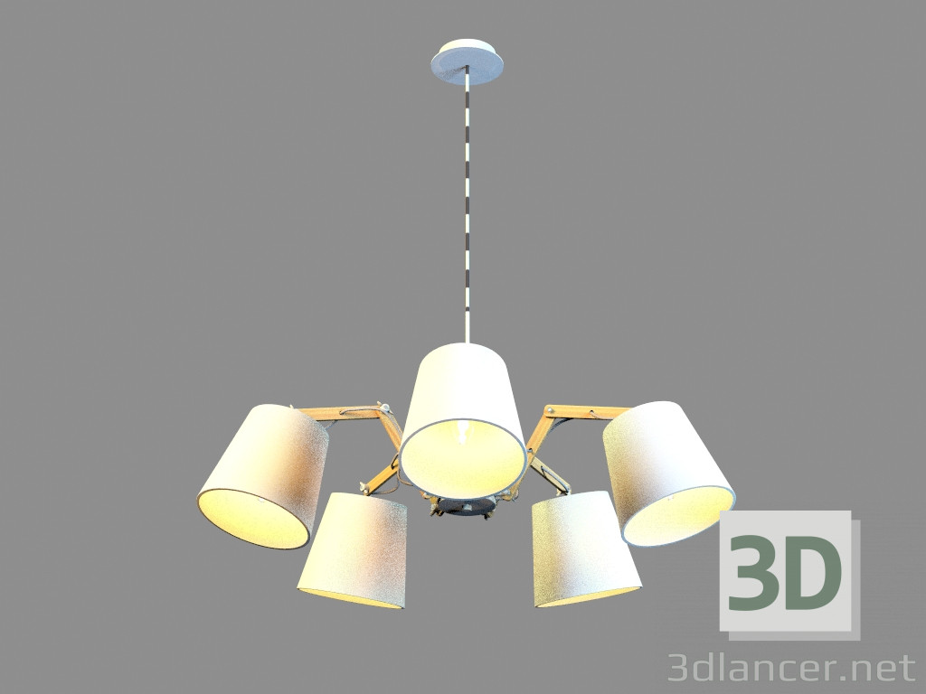3D modeli Avize A5700LM-5WH - önizleme