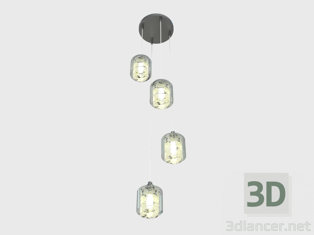 modello 3D Fixture (Lampadario) Isko (2210 4) - anteprima