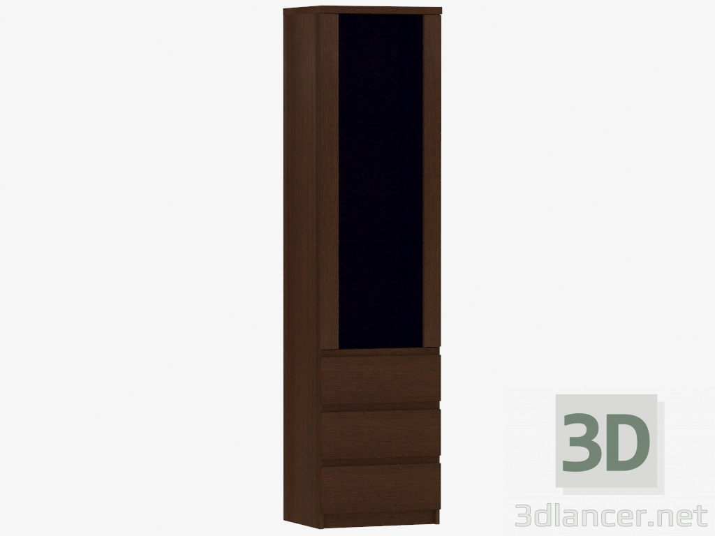 modèle 3D Vitrine 1D-3S (TYPE 01) - preview
