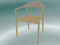 Кресло MONZA armchair (1209-40, ash natural, cafe latte)
