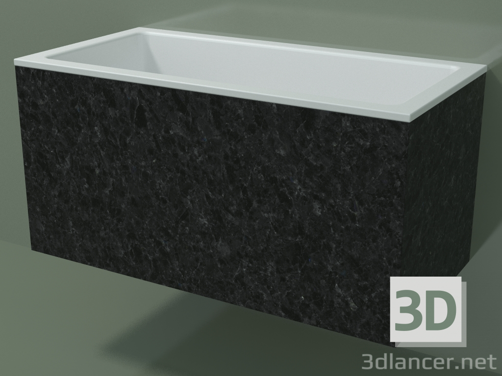 3D modeli Duvara monte lavabo (02R142101, Nero Assoluto M03, L 72, P 36, H 36 cm) - önizleme