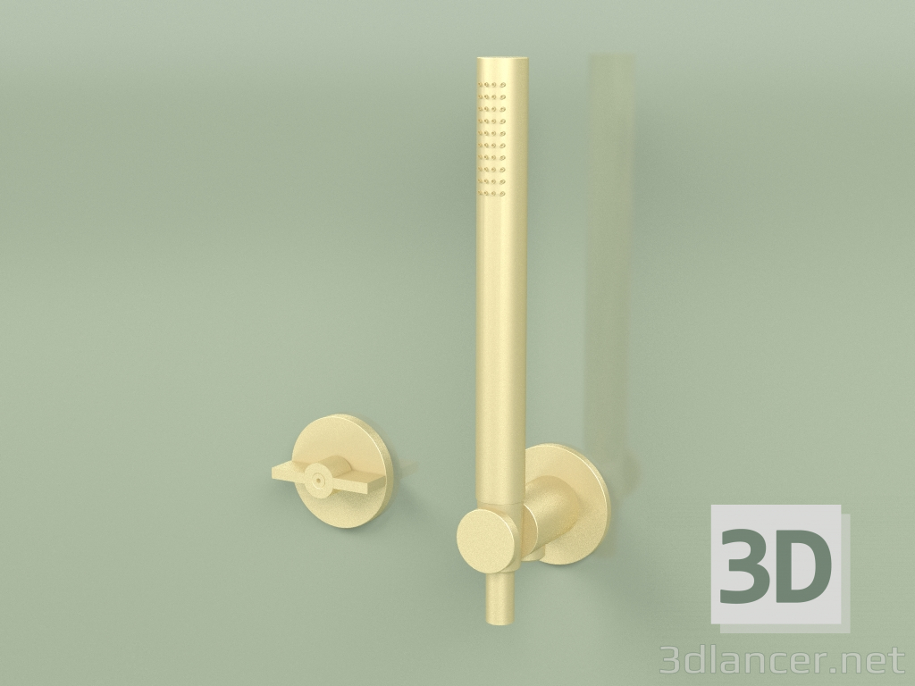 3d model Mezclador hidro-progresivo para bañera y ducha con teleducha (19 58, OC) - vista previa