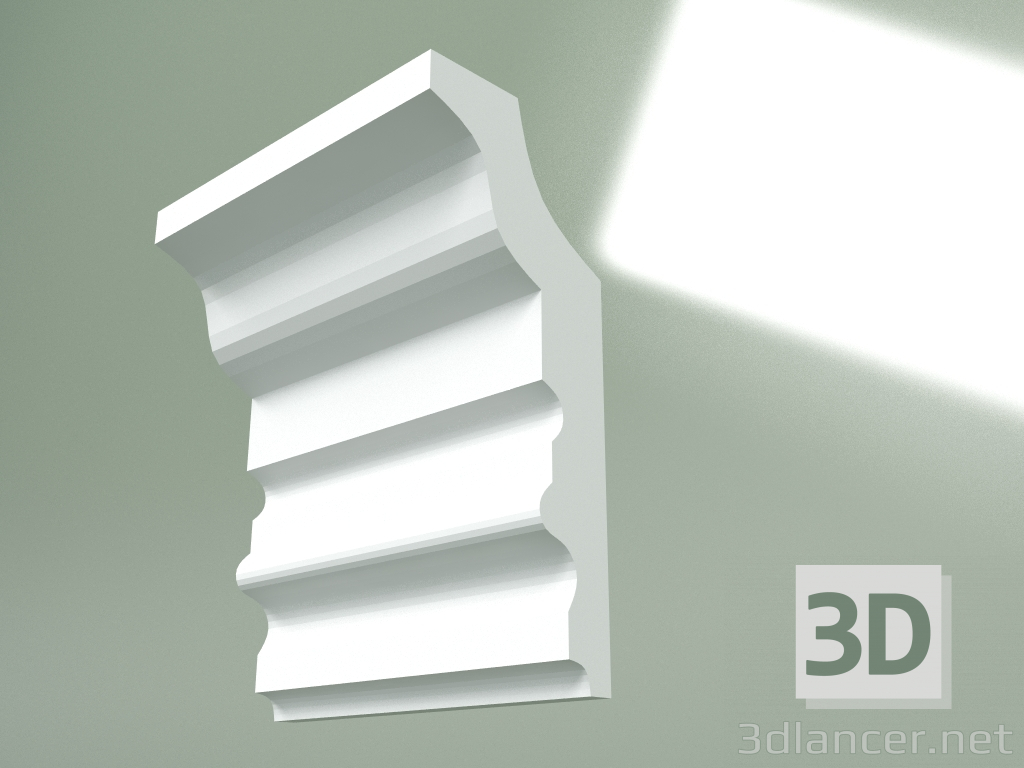 3d model Plaster cornice (ceiling plinth) KT381 - preview