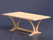 ठोस लकड़ी की मेज