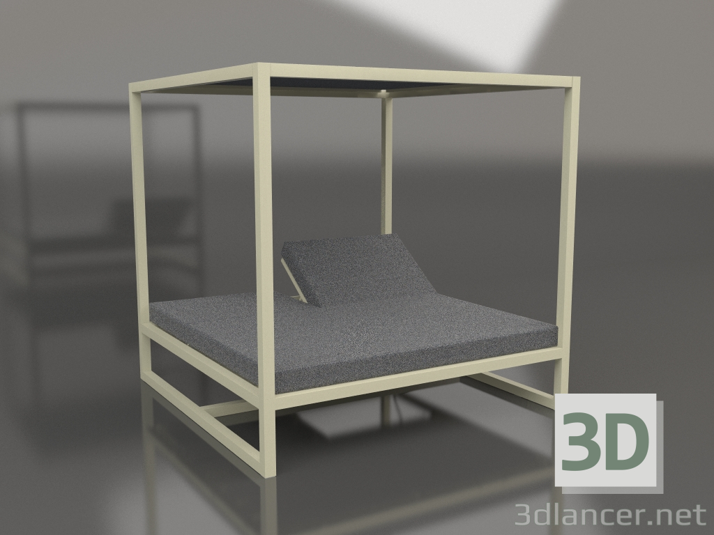 3d model Raised couch Contract (Gold) - preview