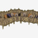 3 डी मॉडल शास्त्रीय कॉर्नर सोफा (12401) - पूर्वावलोकन