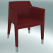 3d model Armchair MON AMI armchair (1900-12, leather Florida 2082 red) - preview