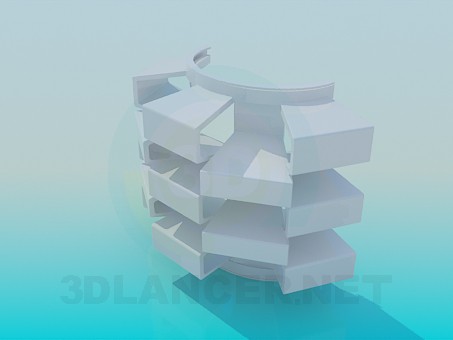3d model Souvenir shelf stand - preview 3d model Souvenir shelf stand - preview
