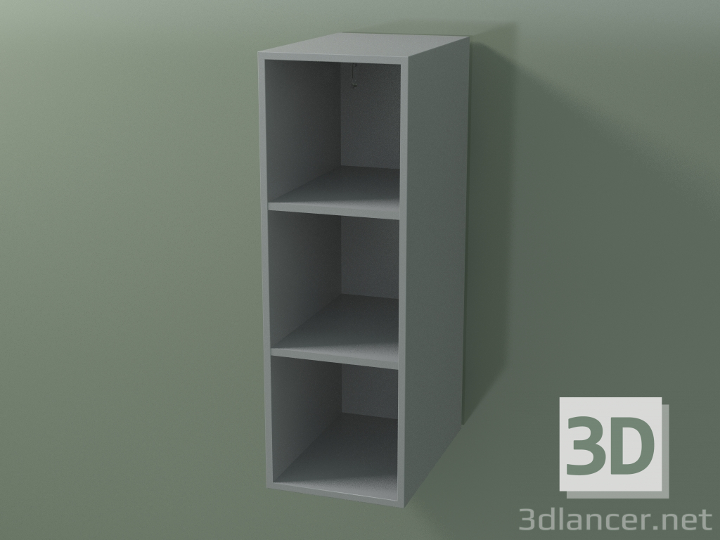 3d model Wall tall cabinet (8DUABD01, Silver Gray C35, L 24, P 36, H 72 cm) - preview