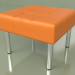 3D Modell Business-Sitzpuff (Oranges Leder) - Vorschau