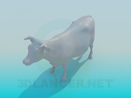 modelo 3D Vaca - escuchar modelo 3D Vaca - escuchar