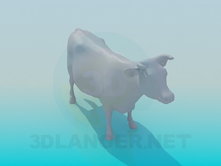 modelo 3D Vaca - escuchar modelo 3D Vaca - escuchar