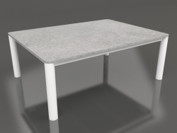 Table basse 70×94 (Blanc, DEKTON Kreta)