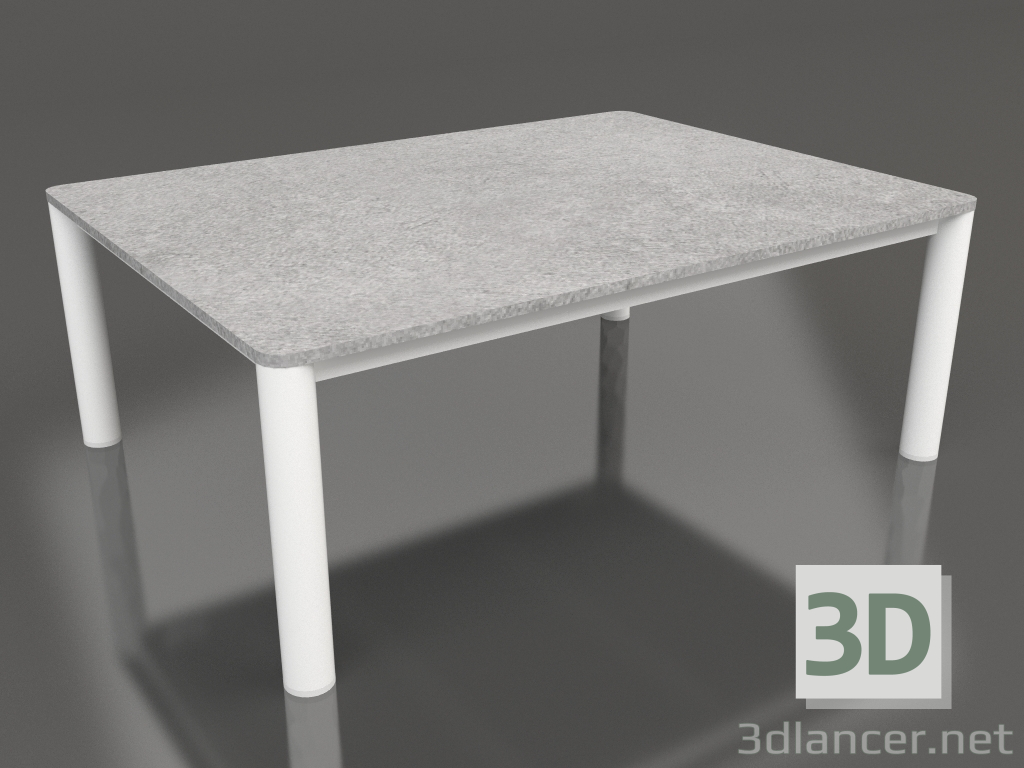 3d model Coffee table 70×94 (White, DEKTON Kreta) - preview