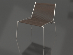 Lounge chair Noel (Steel base, Wool Flag Halyard Dark Grey)