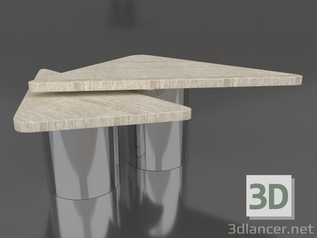 3d model Mesa de centro TWINS - vista previa 3d model Mesa de centro TWINS - vista previa