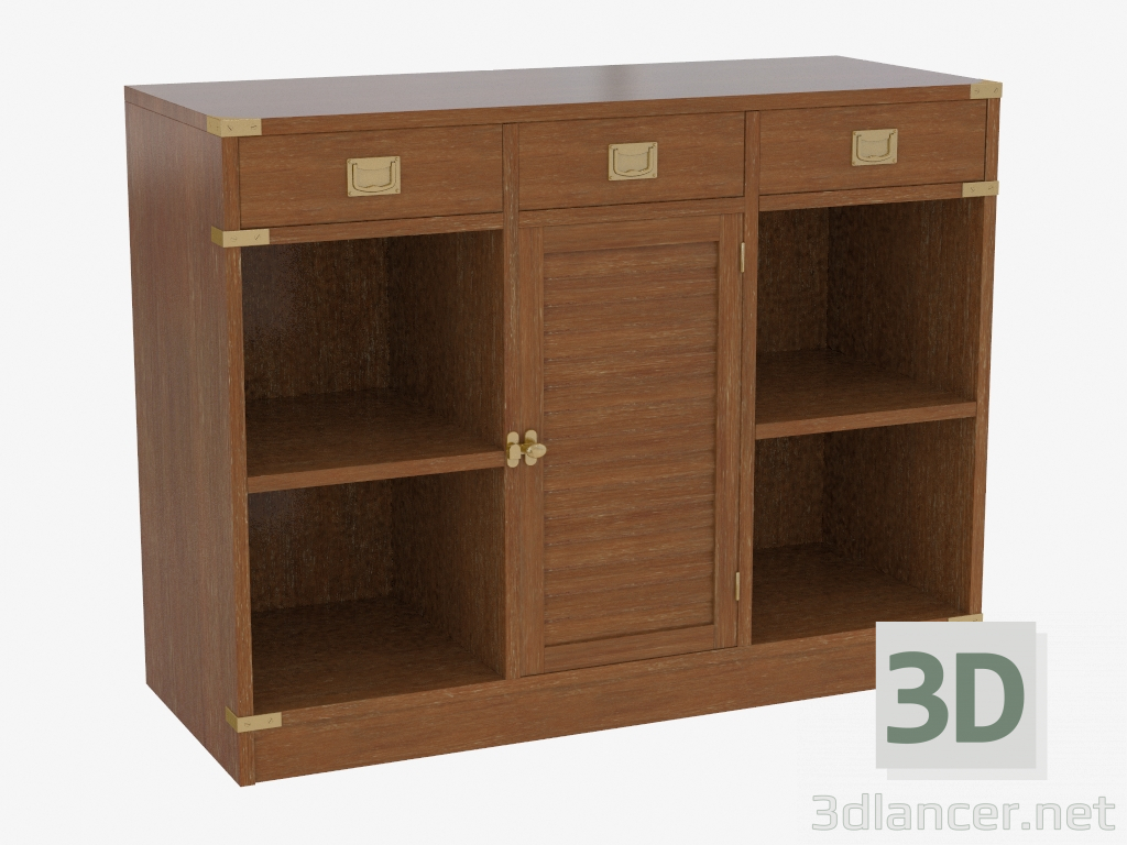 3d model Wooden pedestal in a marine style - preview