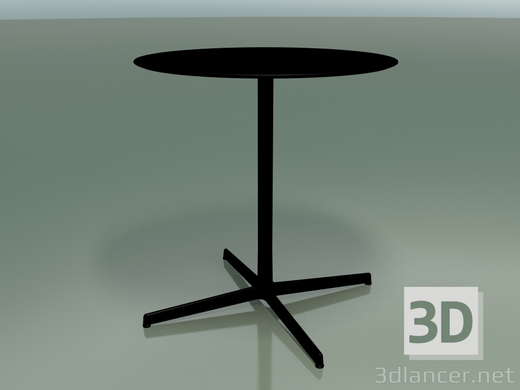3D Modell Runder Tisch 5553 (H 72,5 - Ø 69 cm, Schwarz, V39) - Vorschau