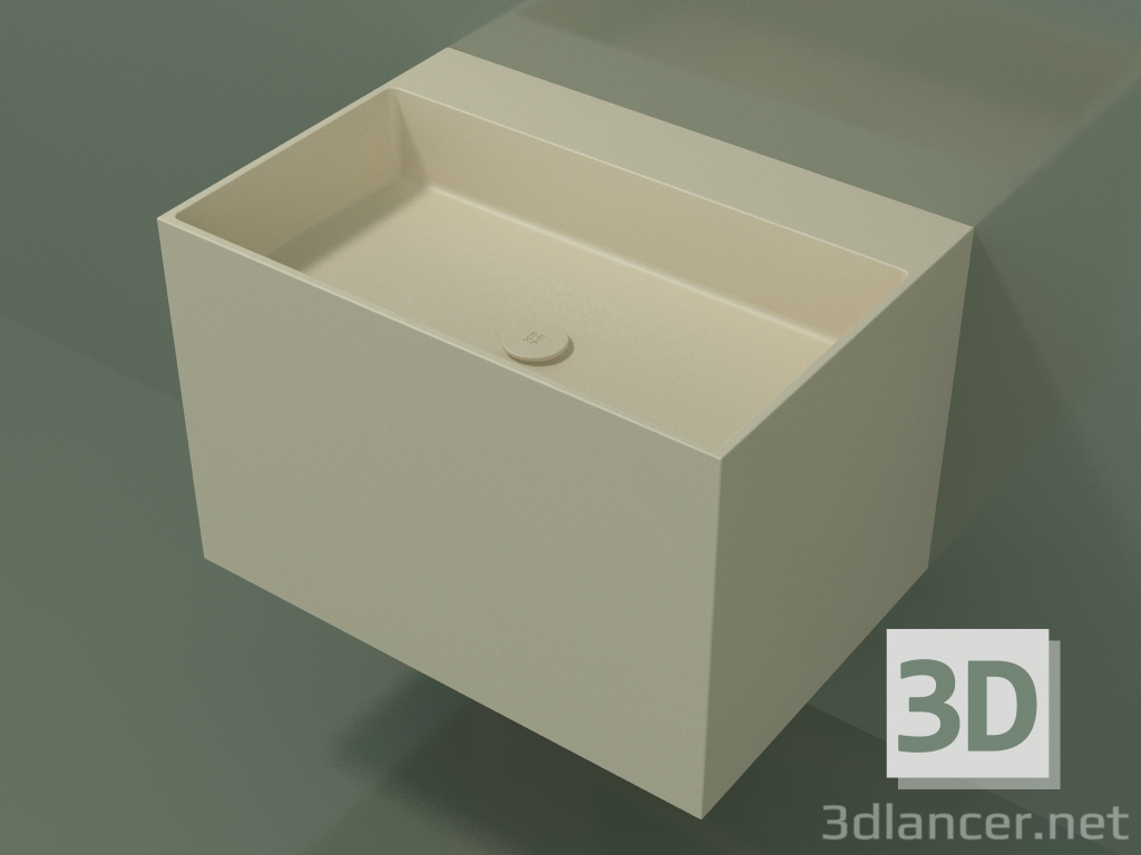 modello 3D Lavabo sospeso (02UN43302, Bone C39, L 72, P 50, H 48 cm) - anteprima