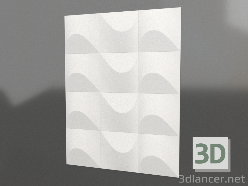 modèle 3D Panneau Zéphyr 3d - preview