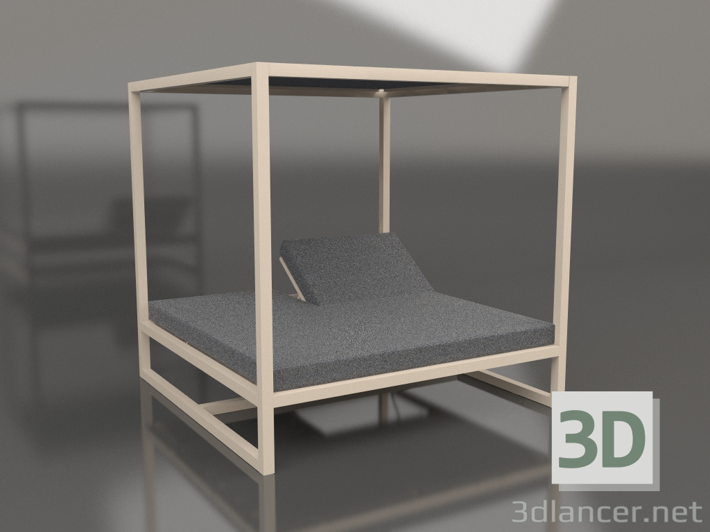 Modelo 3d Contrato de sofá elevado (areia) - preview