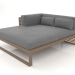 3 डी मॉडल XL मॉड्यूलर सोफा, खंड 2 बाएँ, कृत्रिम लकड़ी (कांस्य) - पूर्वावलोकन