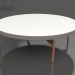 modello 3D Tavolino rotondo Ø120 (Grigio quarzo, DEKTON Zenith) - anteprima