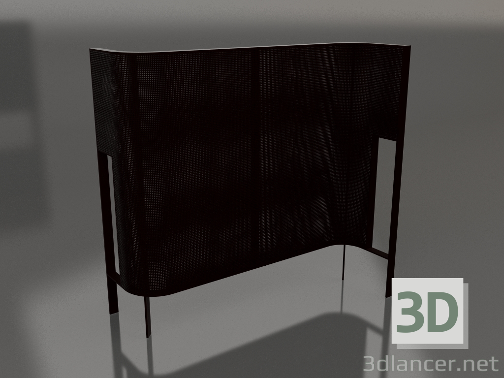 3D Modell Trennwand (Schwarz) - Vorschau