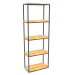 3d model Large rectangular rack (WOOD FLOOR, 60x30x170, 5 shelves) - preview