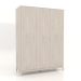 3D Modell Kleiderschrank FARGO 1600 x 600 x 2200 mm (gebleichte Eiche) - Vorschau